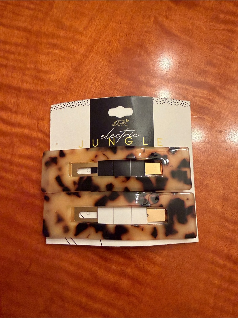 Hair pin set of 2  tortoiseshell - Slim Modern Pair